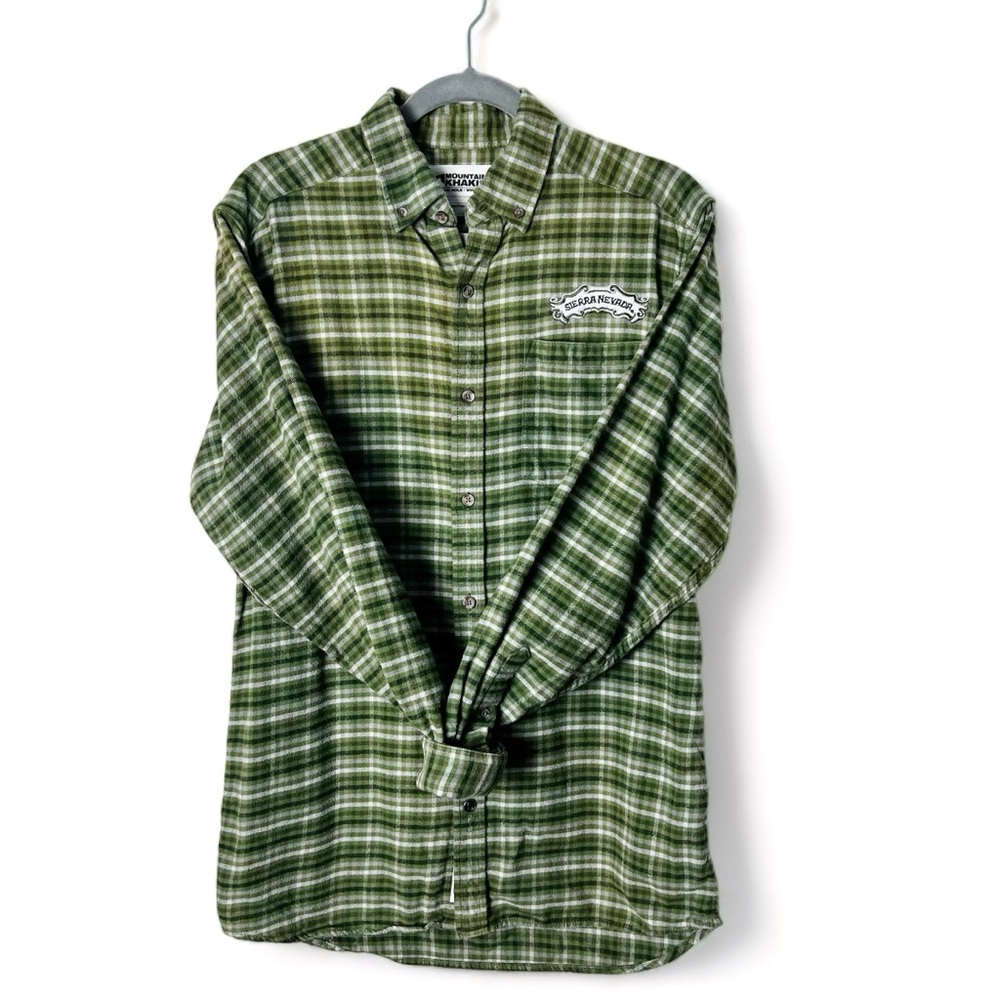 Mountain Khakis - Sierra Nevada Green Plaid Flannel - Sz. S